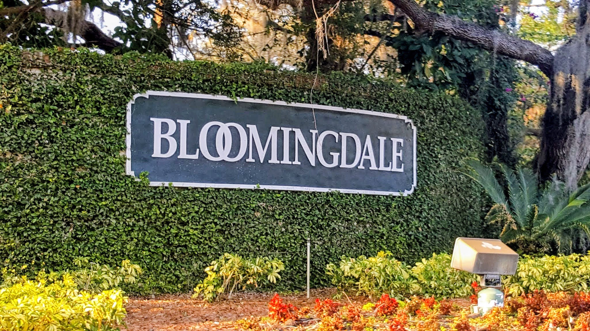 Bloomingdale community entrance sign in Valrico, FL